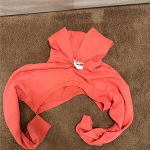 ALO Yoga Women's Cropped Hoodie in Coral